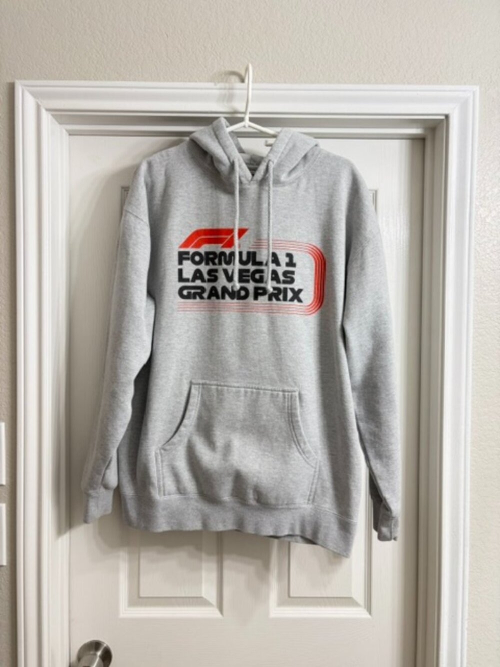 Formula 1 Las Vegas Grand Prix Men's Gray Hoodie, Size XL